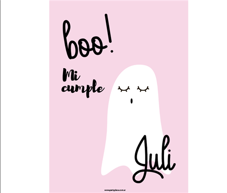 Afiche Pers. Pink Ghost